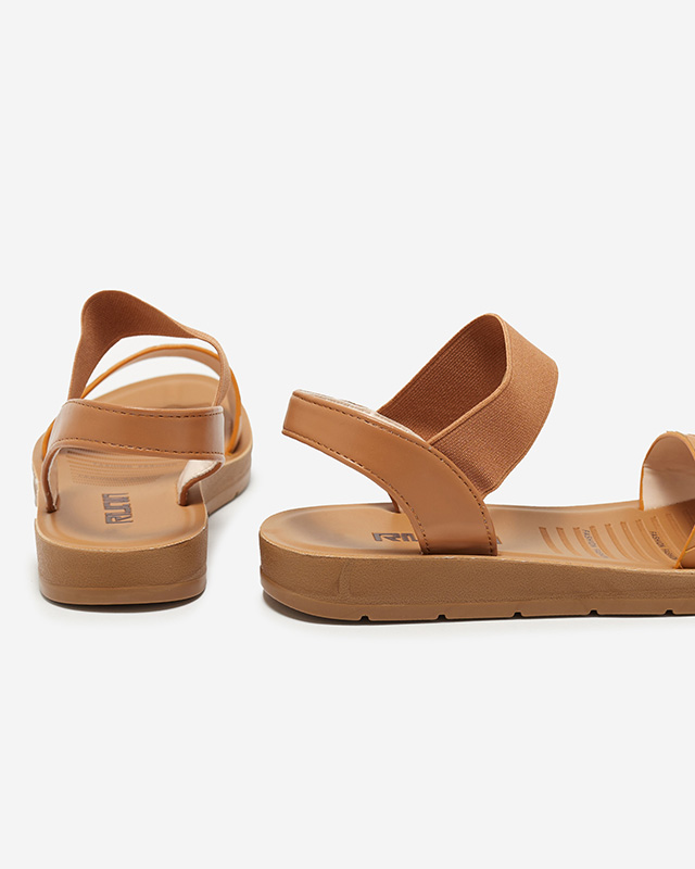 Dámské velbloudí sandály Astro-Footwear s gumičkou