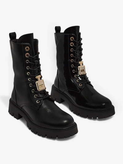 Dámské Boty Luna Černé Kožené Elegantní pro Podzim