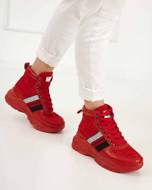 Червоні жіночі кросівки Hasmali