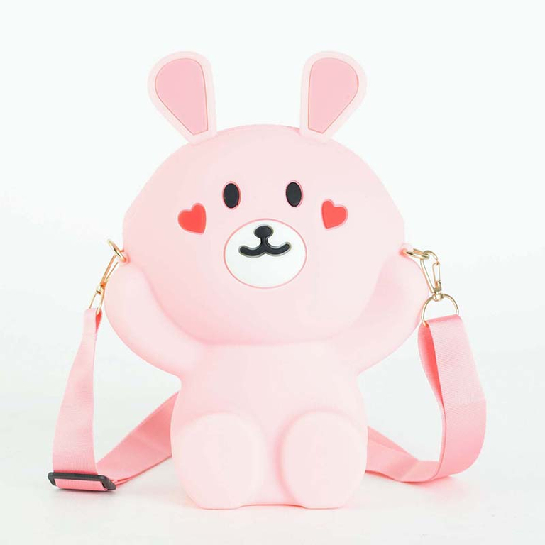 Světle růžová kabelka s medvídkem - Příslušenství