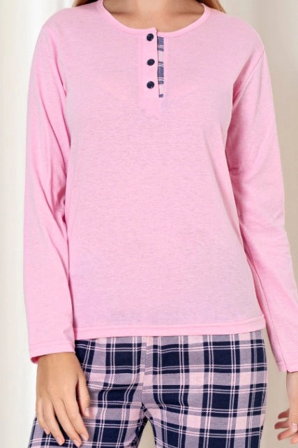 Королівська модна бавовняна жіноча піжама з клітчастими штанами