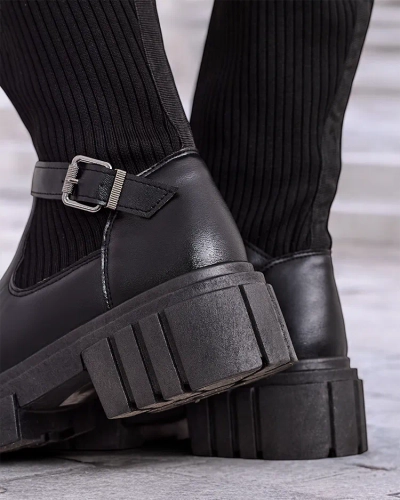 Чоботи жіночі без шнуровки Royalfashion Bizirre