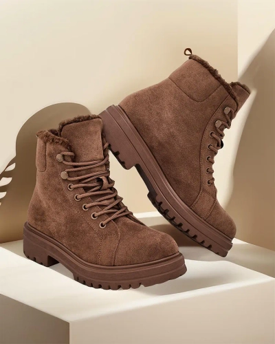 Dámské béžové kožené boty Vesot