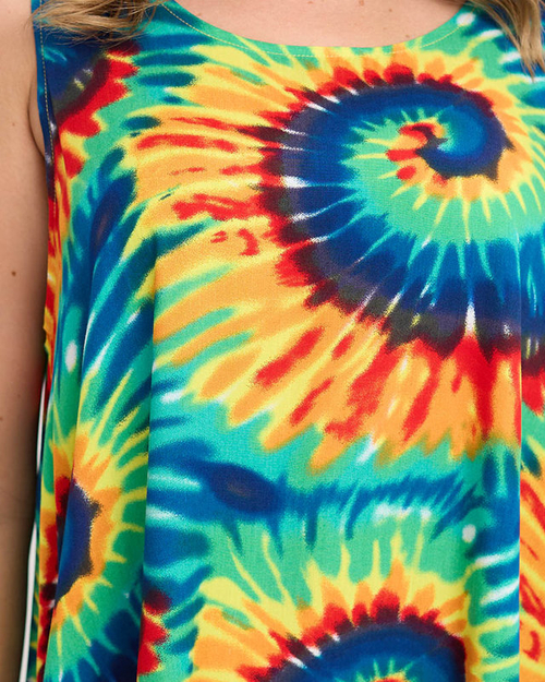 Барвиста зелено-жовта жіноча літня сукня PLUS SIZE - Одяг