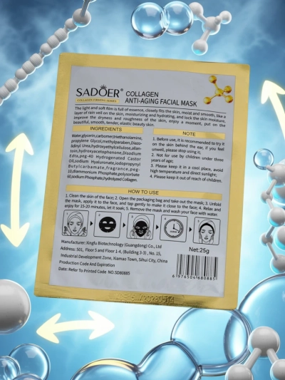 Kolagenová Maska na Obličej Sadoer Alethea 25ml Anti-Aging Protein
