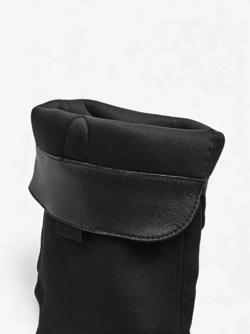 Жіночі ботфорти еко замшеві на підборах-стовпчику Ferrevi