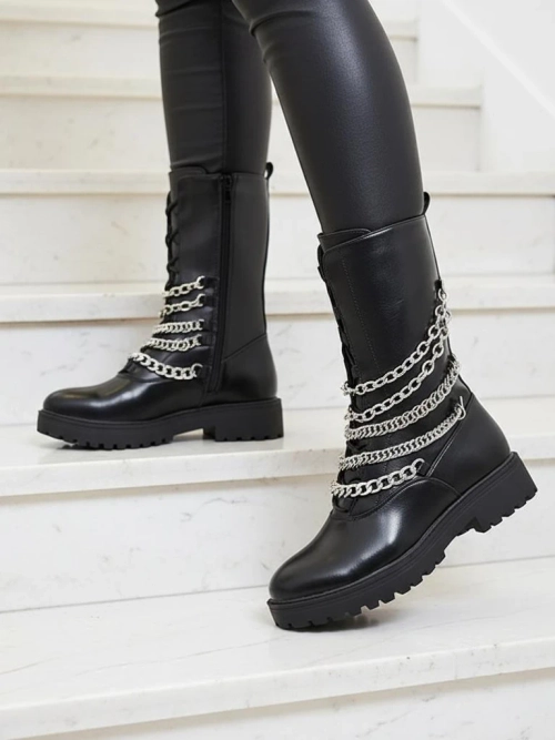 Жіночі черевики Royalfashion чорного кольору Goserre
