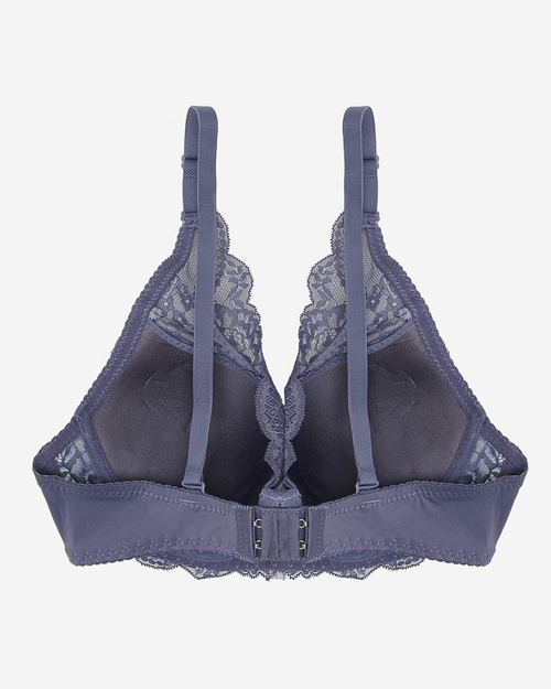 Фіолетовий жіночий бюстгальтер пуш-ап з мереживом