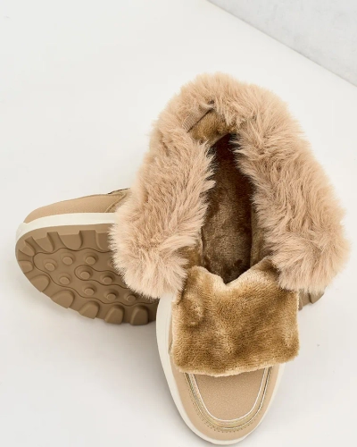 Royalfashion Zateplené dámské tenisky s kožíškem Mofell