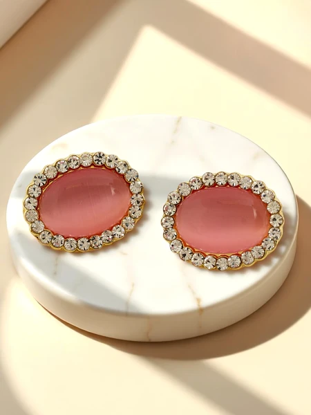 Royalfashion Кліпси-жіночі сережки з кристалами і кубічним цирконієм