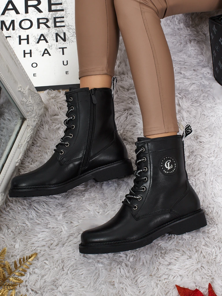 Eko kožené šněrovací dámské boty Tavira