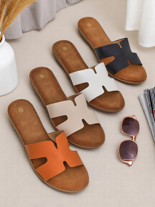 Royalfashion Жіночі шльопанці на плоскій підошві Повсякденний стиль