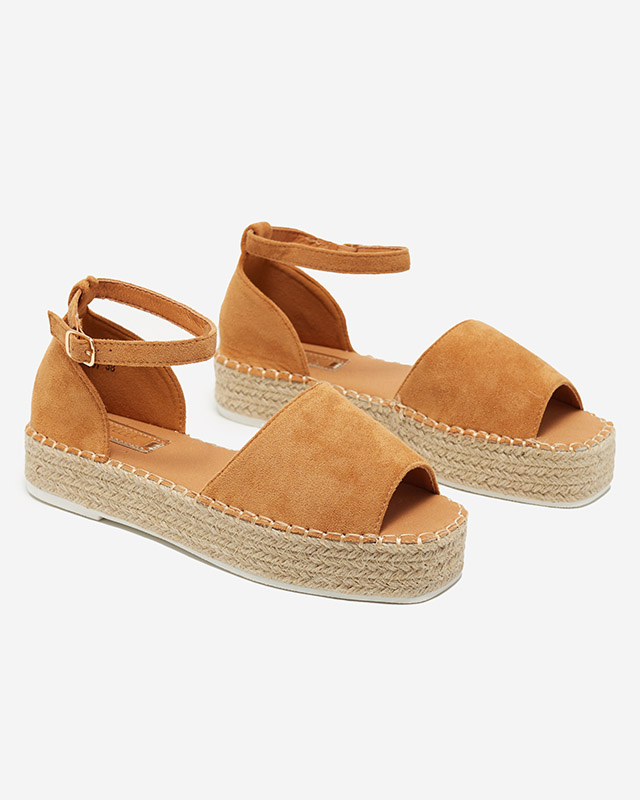 Světle hnědé dámské sandály na platformě Dalila - Obuv