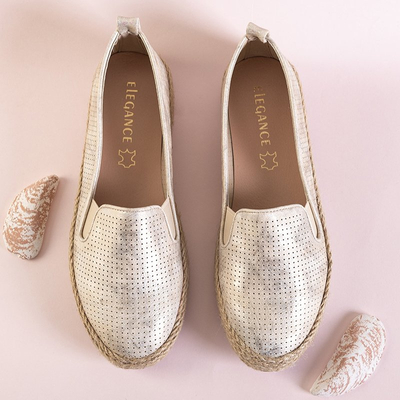 Золоті жіночі еспадрильї Bela