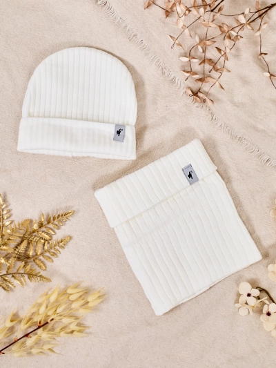 Royalfashion Zimní univerzální set - čepice se šálou