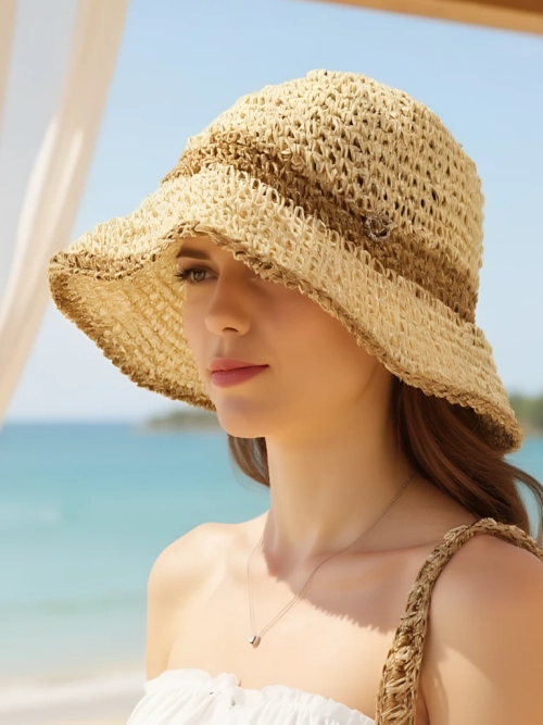 Royalfashion Жіночий солом'яний капелюх Sun Bloom