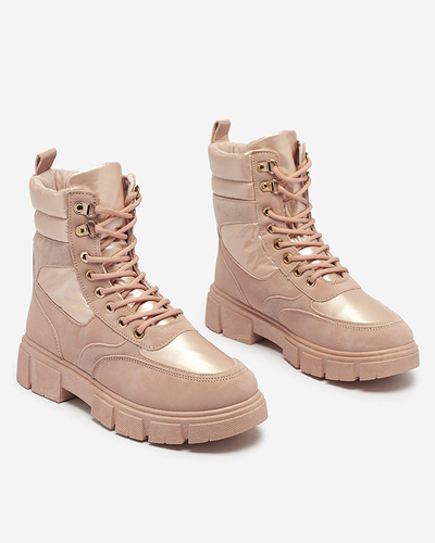 Růžové dámské zateplené boty Kasemi- Footwear