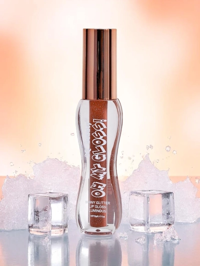 Lesk na rty s třpytkami v odstínu Fluffy RoseWood