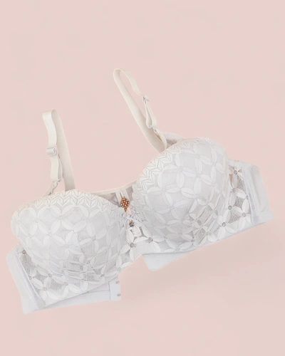 Royalfashion Dámská podprsenka s vycpávkami a krajkou