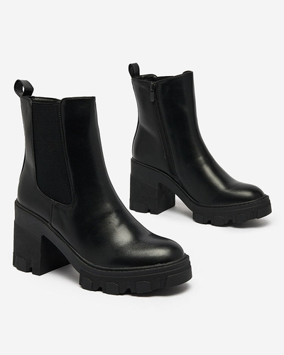 Royalfashion Černé dámské kozačky na jehle Atherta