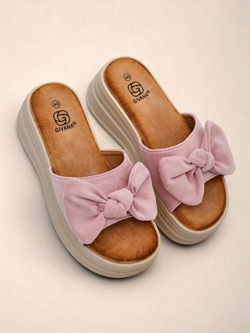 Royalfashion Жіночі шльопанці на платформі Givan