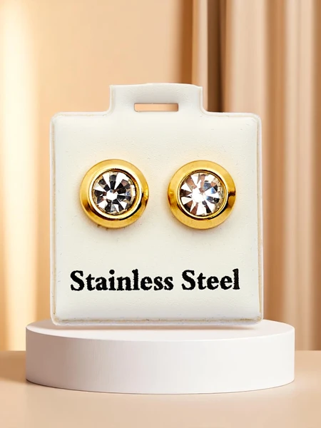 Royalfashion Dámské klipsové náušnice se zirkony