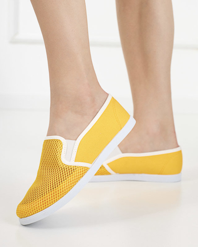 Žluté návleky na síťovinu Dire - Obuv