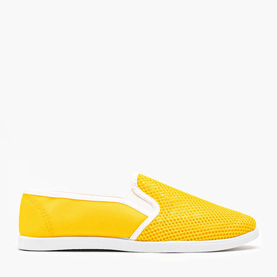 Жовті мокасини з сітчастого матеріалу Dire - Взуття