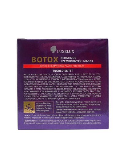 Luxelux Botox Oční maska proti vráskám Oční náplasti 60ks