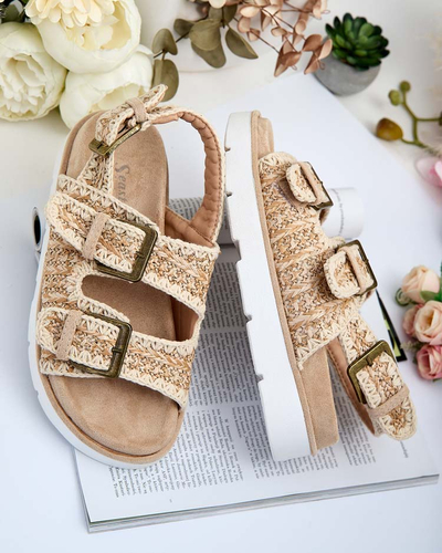 Royalfashion Dámské semišové sandály Lunnay eko