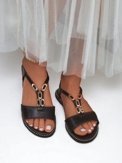 Royalfashion Жіночі сандалі з декоративними ремінцями Siena Glow