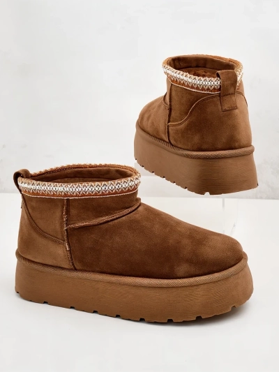 Royalfashion Dámské krátké boty a'la snow boots Xoalla