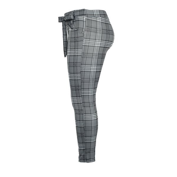 Šedé kostkované kalhoty - Kalhoty 1