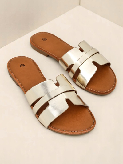Royalfashion Dámské pantofle na ploché podrážce Livia Soft