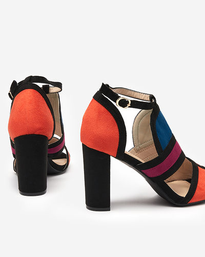 OUTLET Barevné dámské sandály na sloupku Buskiri-Footwear