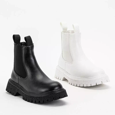 OUTLET Dámské bílé vysoké kozačky Nurvi - Obuv