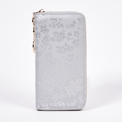 Великий сірий гаманець із матової штучної шкіри з малюнком - Аксесуари