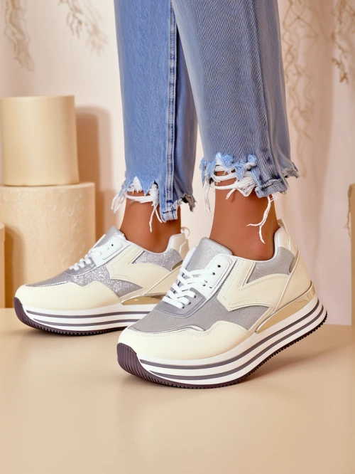 Royalfashion Жіночі кросівки з блискітками Borovis