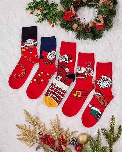 Royalfashion Dlouhé pánské prázdninové ponožky 5/bal.