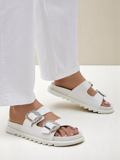Royalfashion жіночі шльопанці з пряжками Mrs Aurora