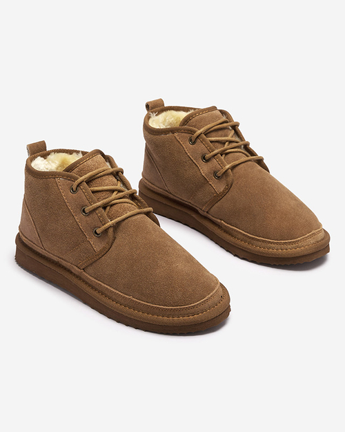 Коричневі жіночі утеплені черевики Miusho