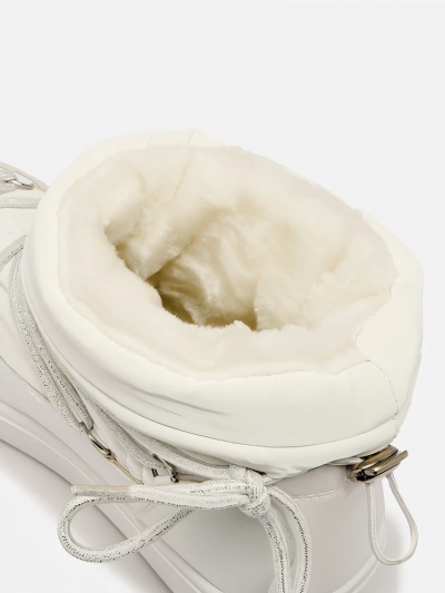 Royalfashion Dámské nazouvací boty a'la snow boots v bílé barvě Vevnose