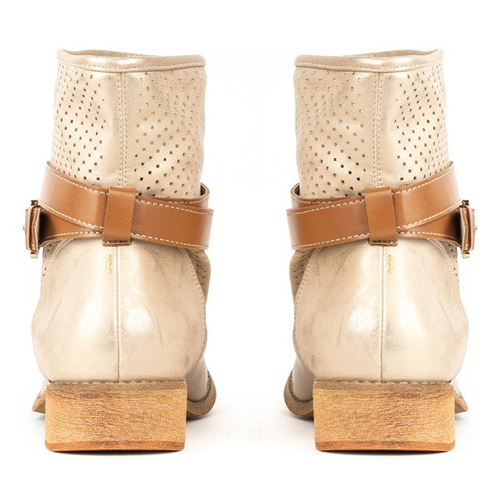 Золоті черевики з ажурною обробкою Helin - Взуття 1