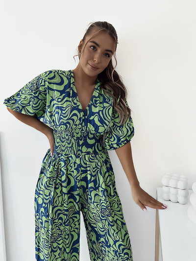 Royalfashion Vzorovaný dámský overal