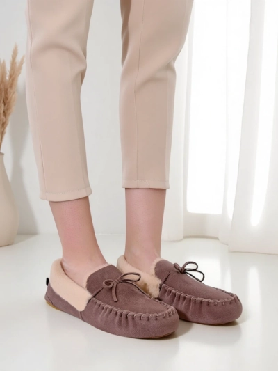 Royalfashion Жіночі мокасини з хутром Ahtikes