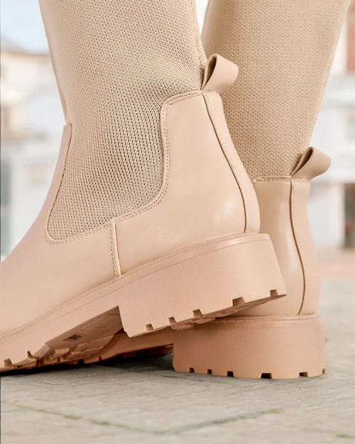 Жіночі чоботи без застібки Royalfashion Bifonus