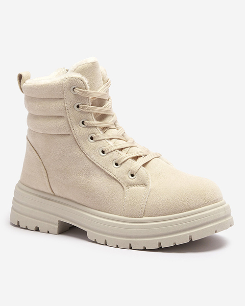 Черевики жіночі утеплені бежеві Tivica - Взуття