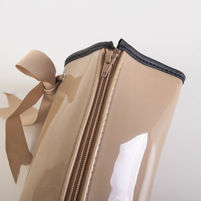 Бежеві жіночі гумові чоботи на танкетці Genofa - Взуття