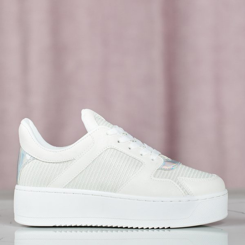 Біле спортивне взуття на платформі Salsa - Взуття 1