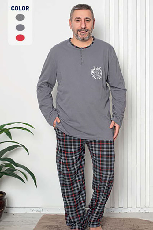 Піжама чоловіча Royalfashion сіра